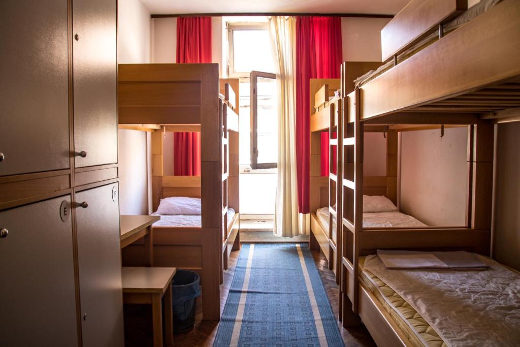 Postel nebo postele na pokoji v ubytování HI Hostel Zagreb