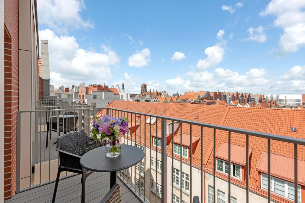 Balkón alebo terasa v ubytovaní HOTEL GRANO Gdańsk Old Town - GRANO HOTEL Gdańsk Old Town