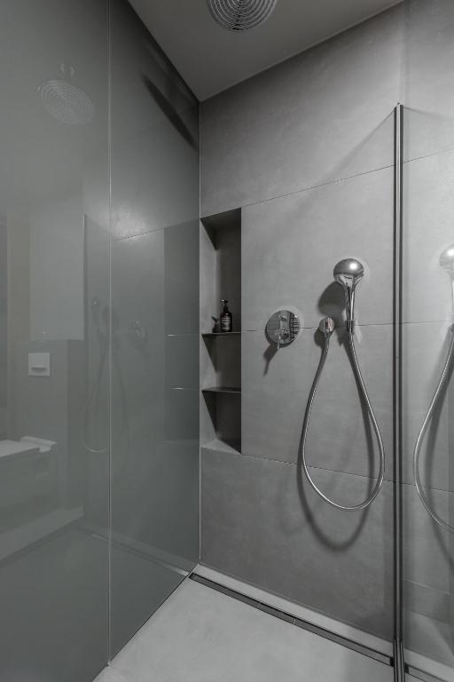 Koupelna v ubytování Boutique Hotel Vinařství Škrobák