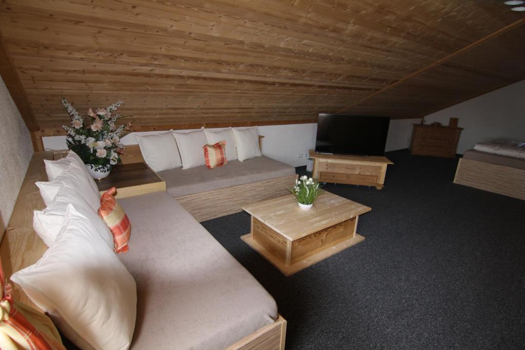TV a/nebo společenská místnost v ubytování Hotel Seidl