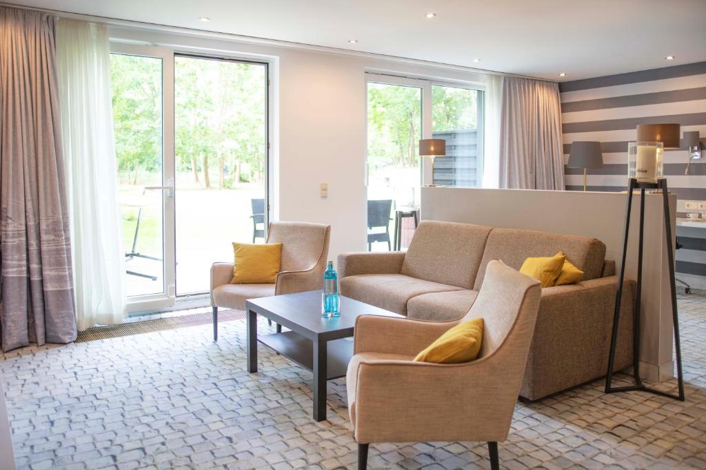 Kuchyň nebo kuchyňský kout v ubytování SL'otel im Parforcehaus