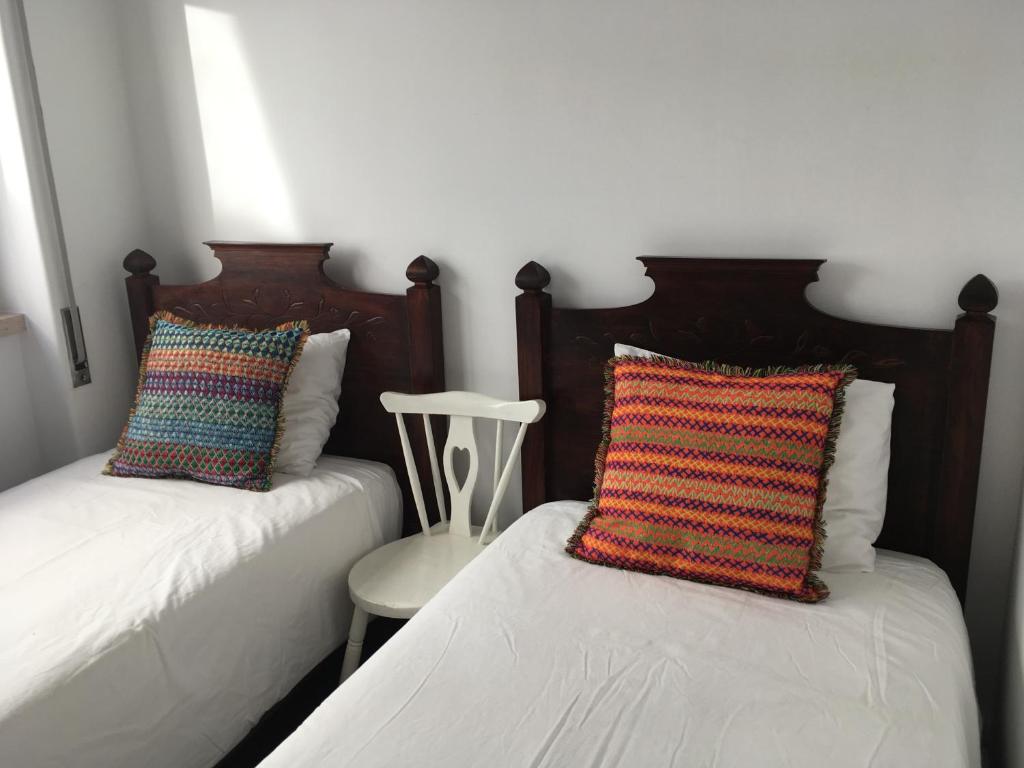 Postel nebo postele na pokoji v ubytování Hotel Ribamar