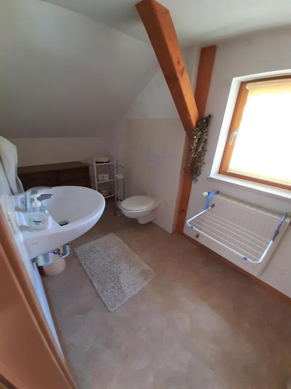 Koupelna v ubytování Ferienwohnung Morgensonne Kurort Rathen