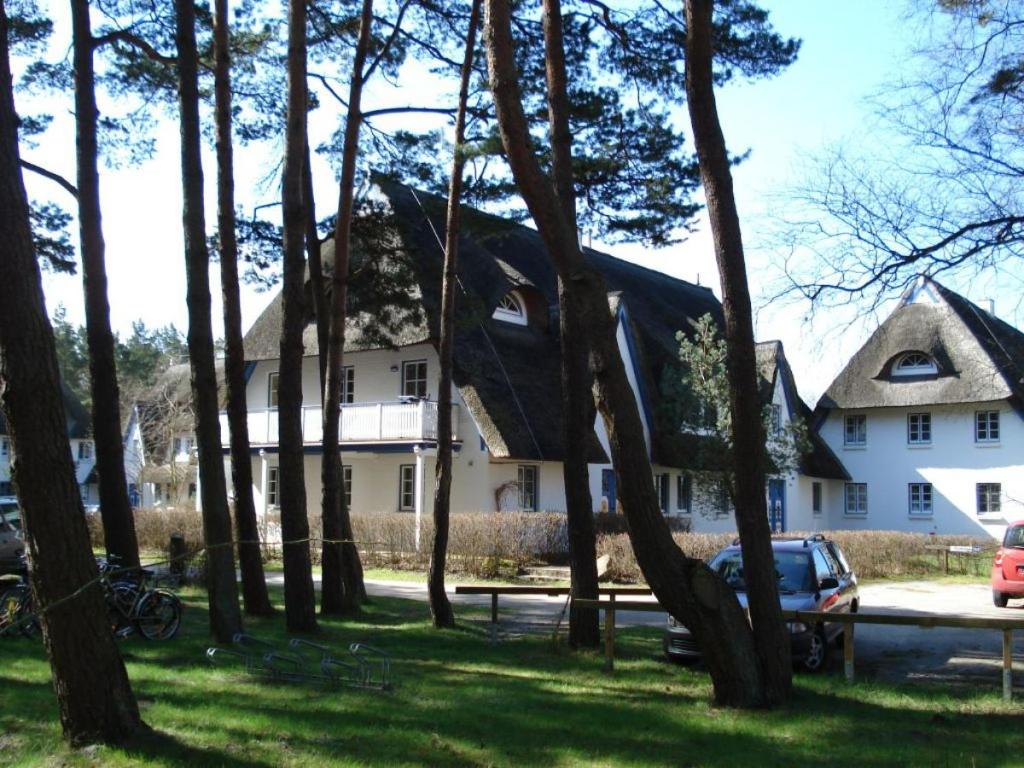 une maison avec quelques arbres devant elle dans l'établissement Zingst Achtern Diek 12d Elly, à Zingst