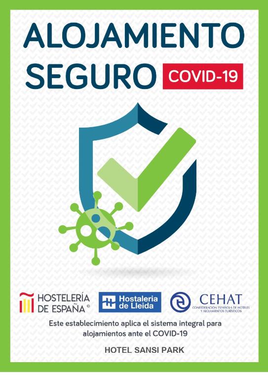 Certifikát, hodnocení, plakát nebo jiný dokument vystavený v ubytování Hotel Sansi Park