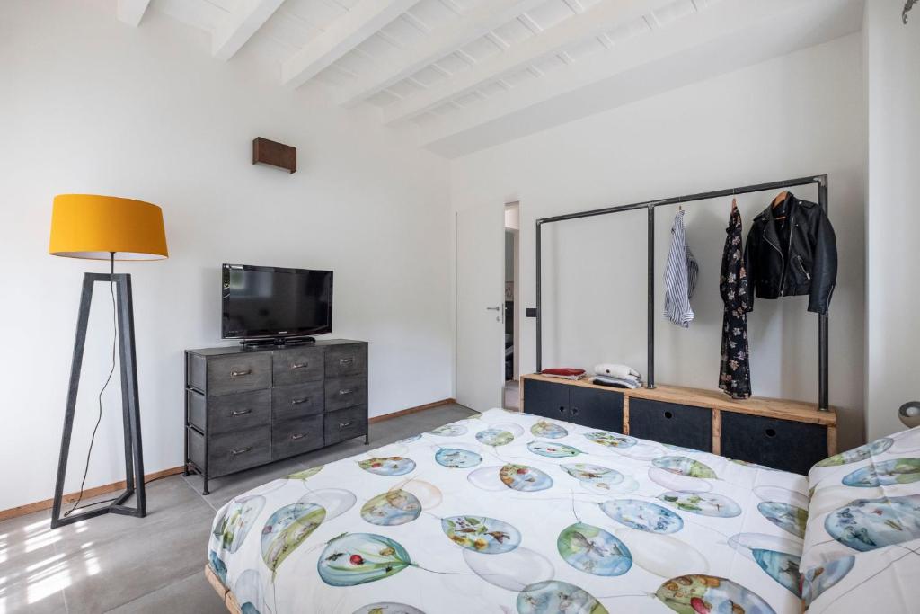 Postel nebo postele na pokoji v ubytování Contessa Pace - Luxury flat