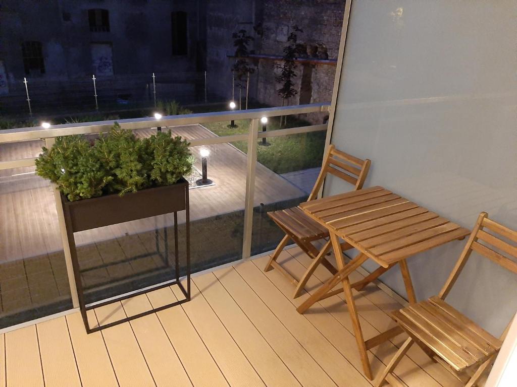 Balkón alebo terasa v ubytovaní Jacuzzi Apartamenty Gdańsk - RELAX Apartments