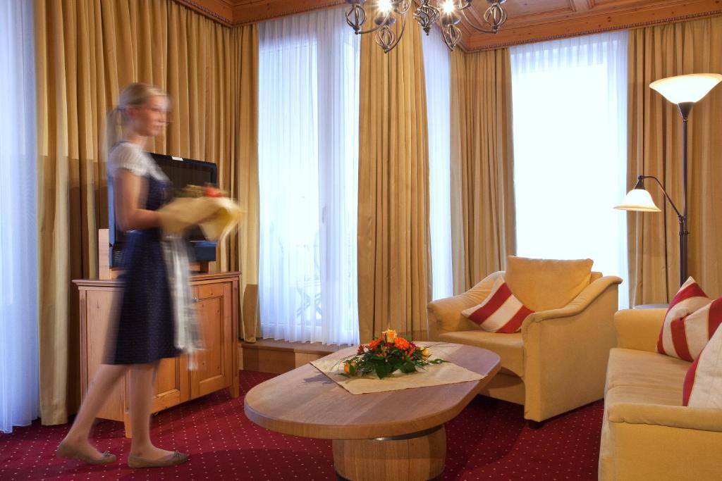 Posezení v ubytování Hotel zum ERDINGER Weißbräu