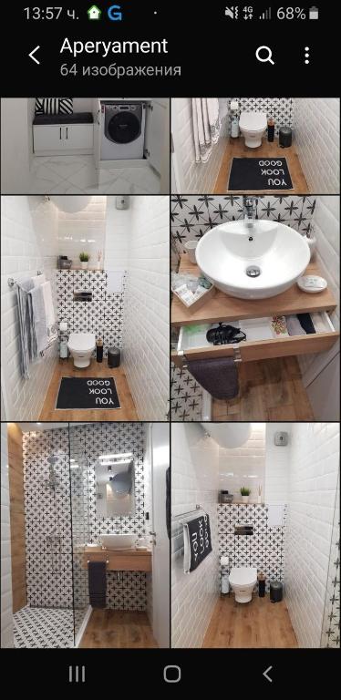 Kuchyň nebo kuchyňský kout v ubytování Joy Apartment Burgas center free parking