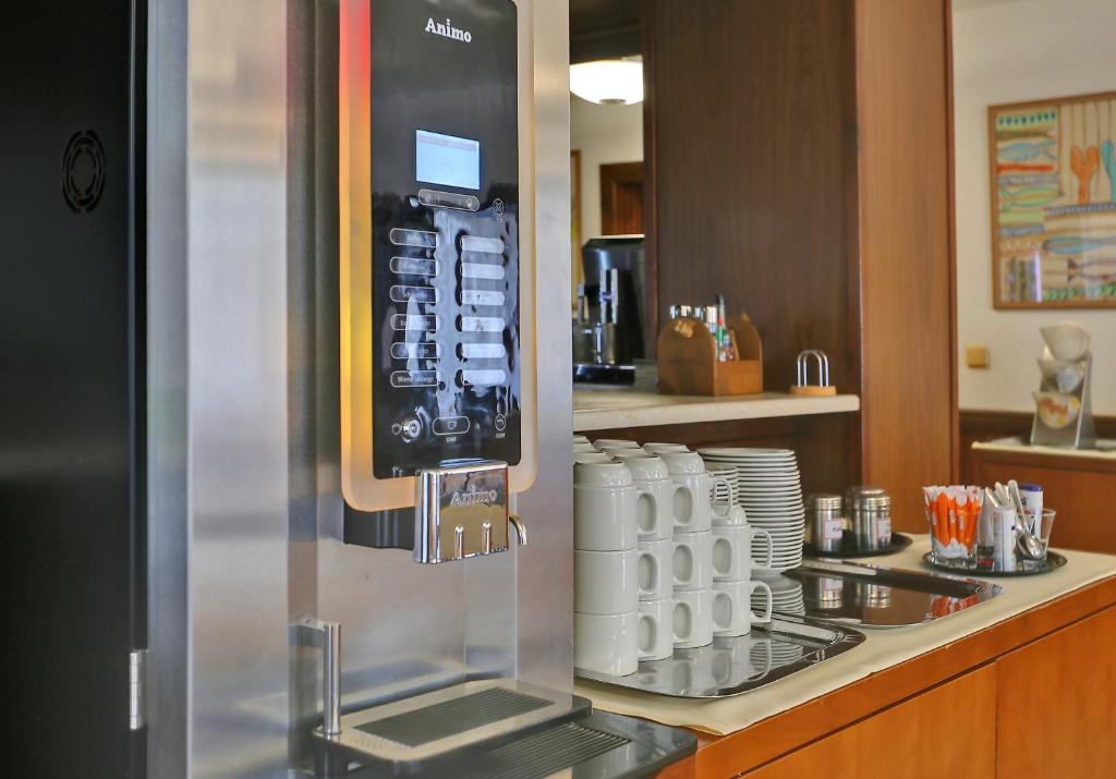 Kuchyň nebo kuchyňský kout v ubytování Active & Wellness Hotel Subterra
