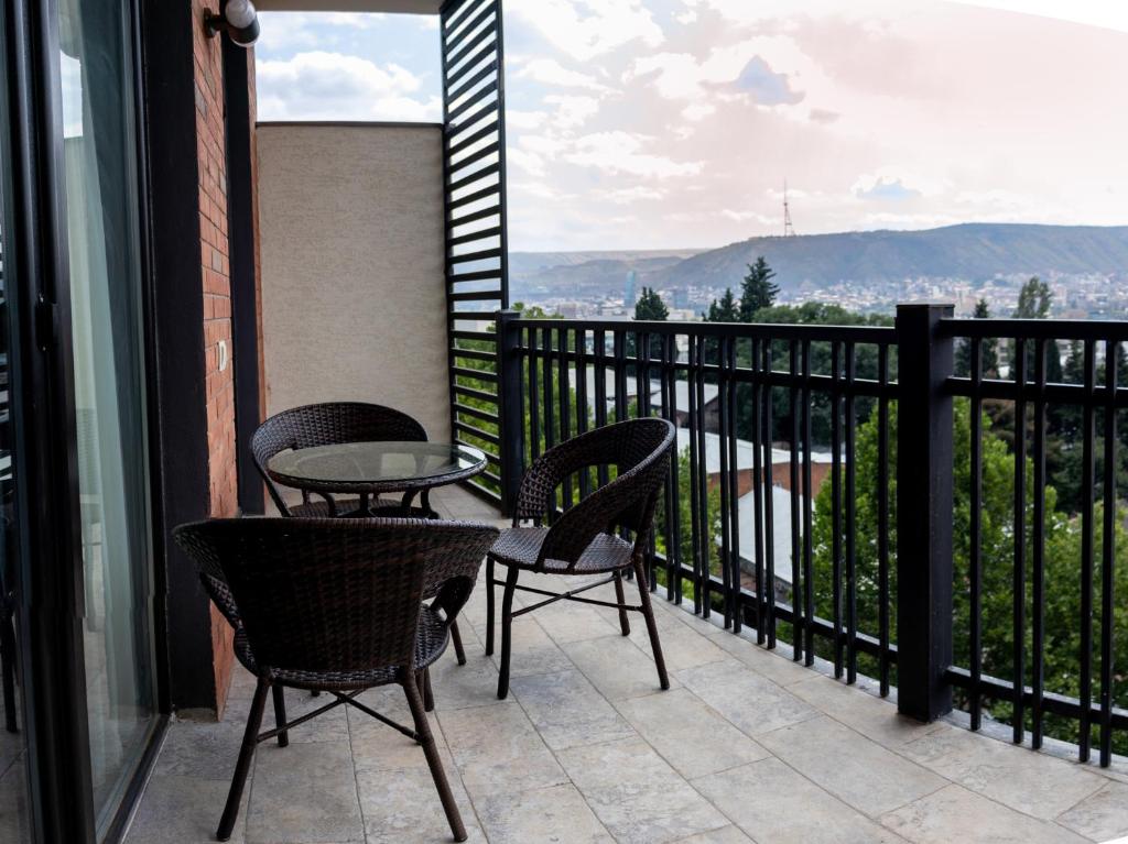 Balkón nebo terasa v ubytování TM Apart Hotel