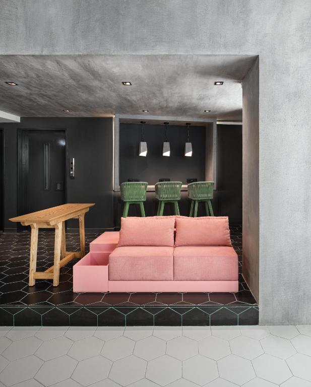 Posezení v ubytování Colors Hotel Athens