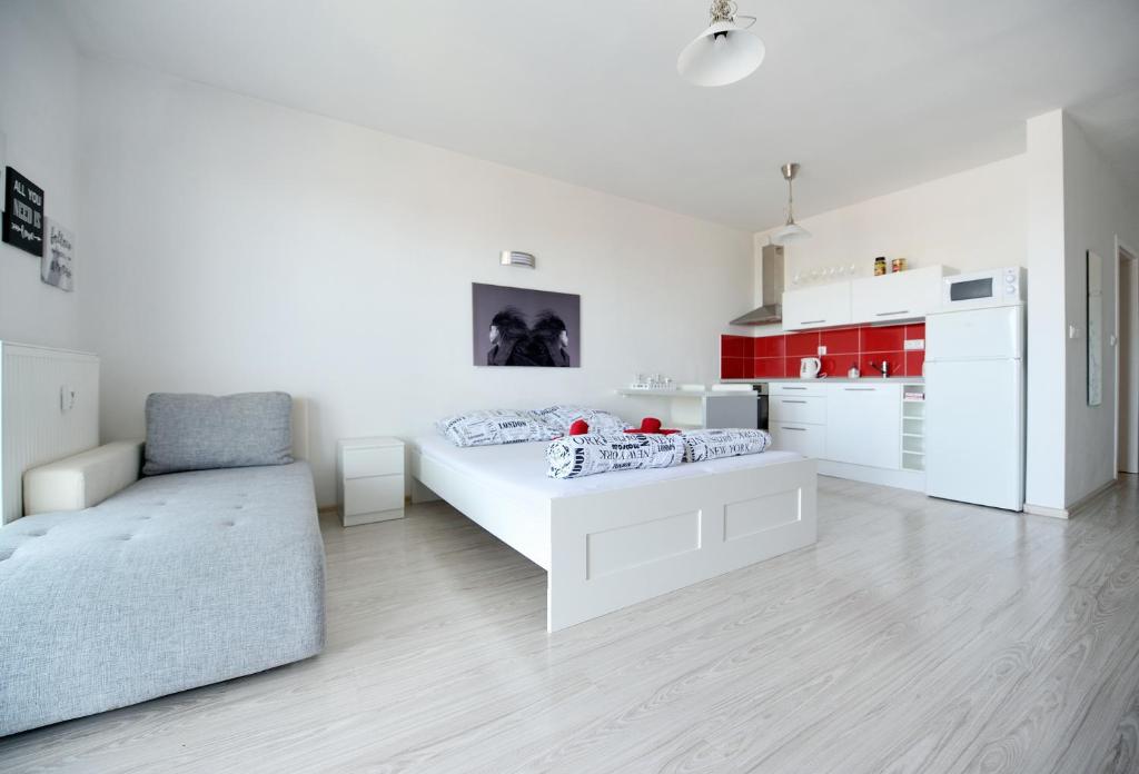 TV a/nebo společenská místnost v ubytování Apartmán Centroom