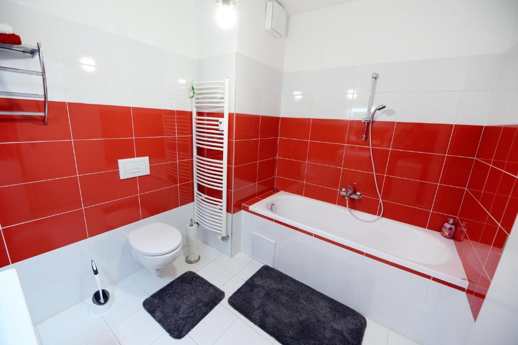 Koupelna v ubytování Apartmán Centroom