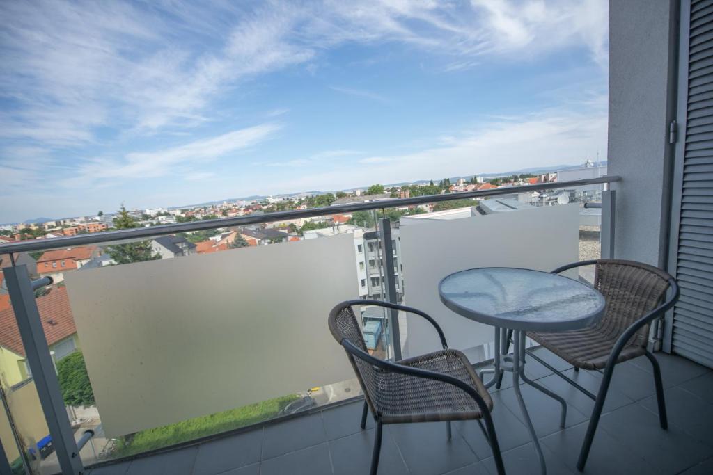Balkón nebo terasa v ubytování Apartmán Centroom