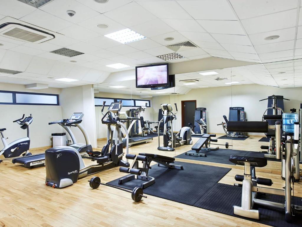 Posilňovňa alebo fitness centrum v ubytovaní VacationClub – Seaside Park Penthouse 608