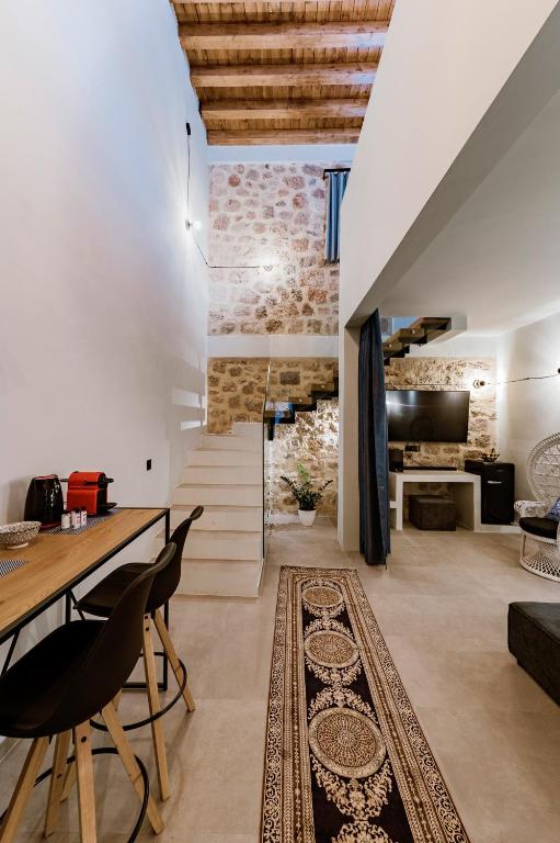 Posezení v ubytování Lindos Calmare Suites