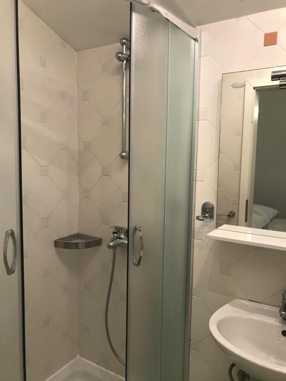 Koupelna v ubytování Guesthouse Davorka Bijelić