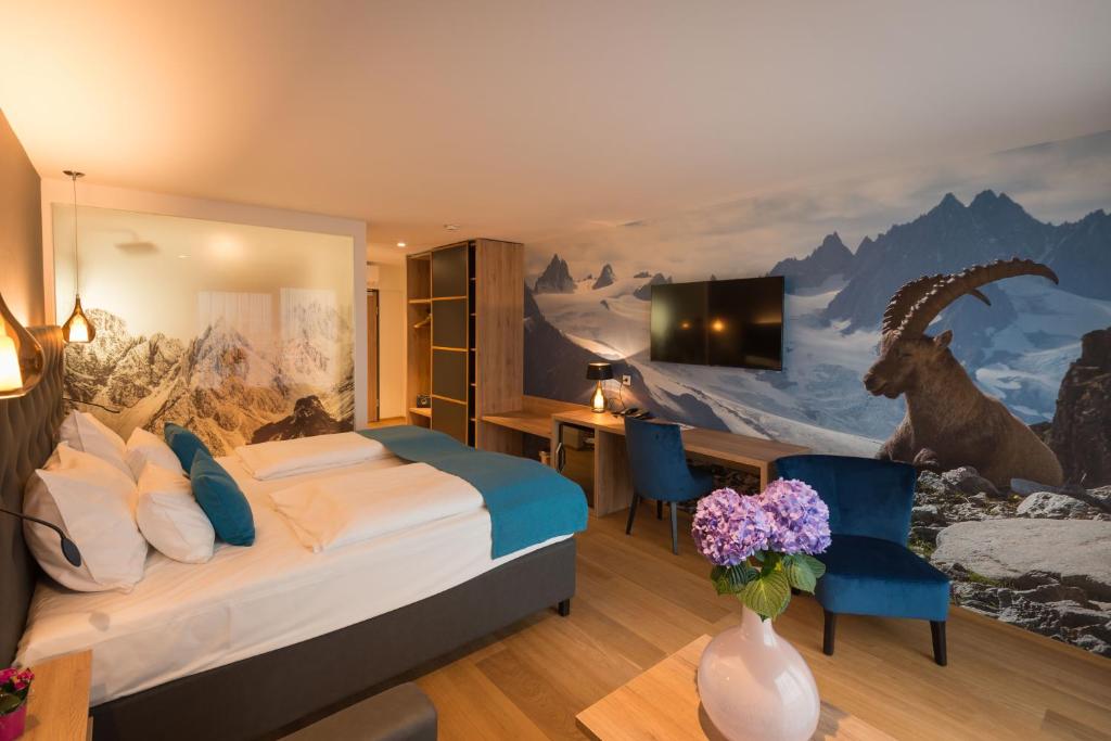 Posteľ alebo postele v izbe v ubytovaní Hotel dasMEI