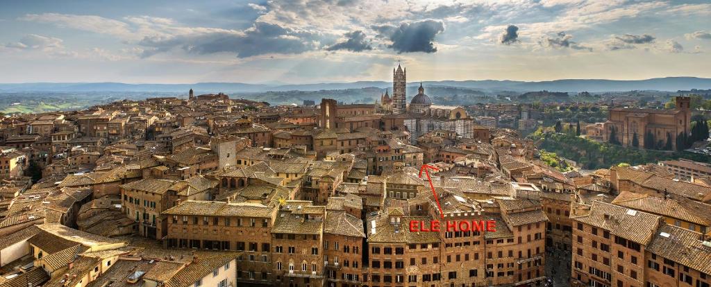 Výhľad na mesto Siena alebo výhľad na mesto priamo z apartmánu