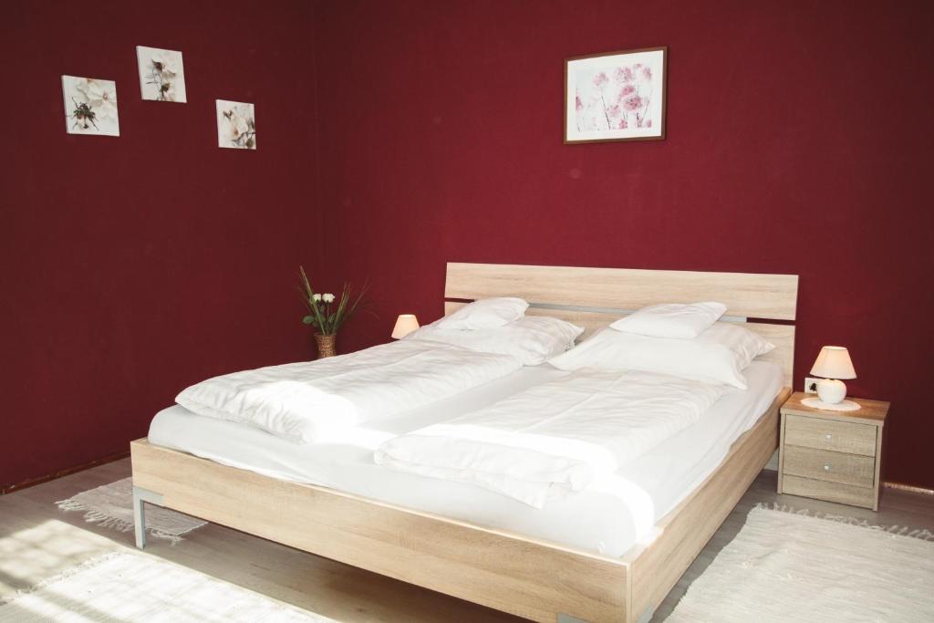 Postel nebo postele na pokoji v ubytování Ferienhaus Gassner