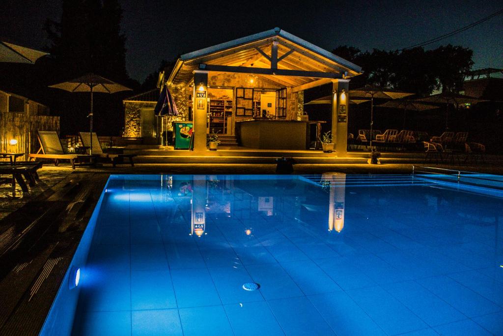 The swimming pool at or close to Astrakeroula Corfu
