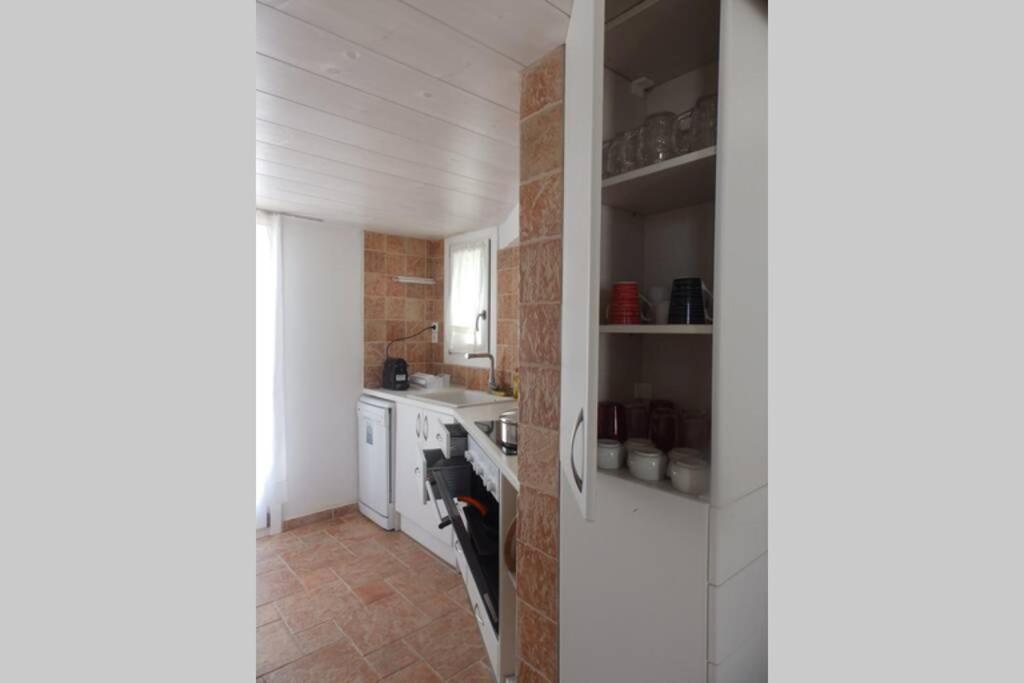 Kuchyň nebo kuchyňský kout v ubytování Mykonos Ornos RedOcher Home