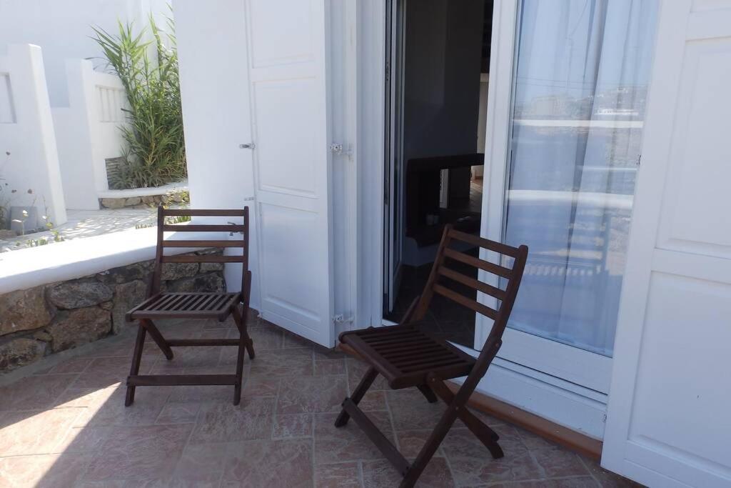 Balkón nebo terasa v ubytování Mykonos Ornos RedOcher Home