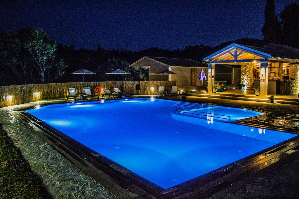 The swimming pool at or close to Astrakeroula Corfu