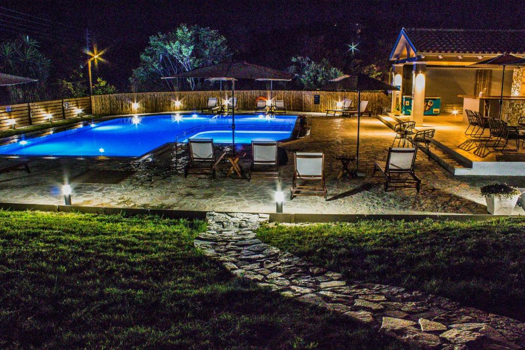 The swimming pool at or close to Astrakeroula Corfu