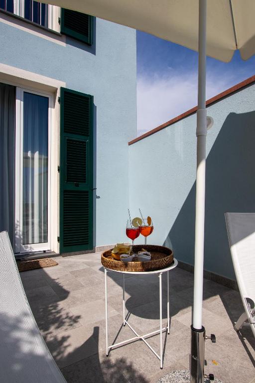 Balkón nebo terasa v ubytování Blu Hotel