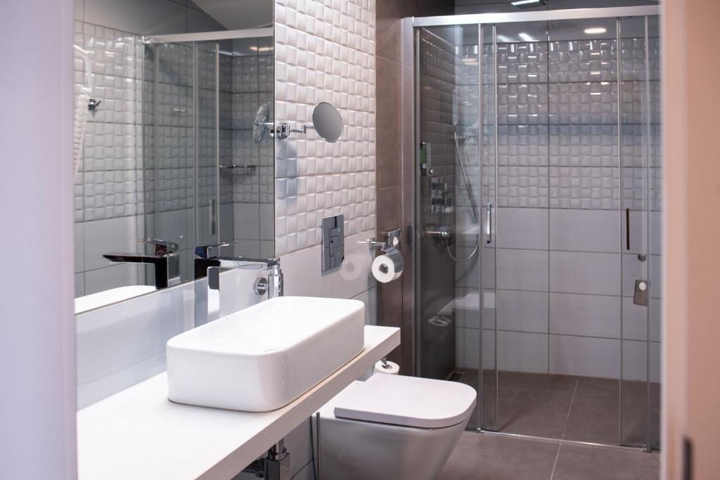 Koupelna v ubytování Hotel TAMMEL