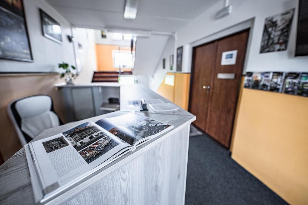 Kuchyň nebo kuchyňský kout v ubytování Hotel Penzion Rohožník