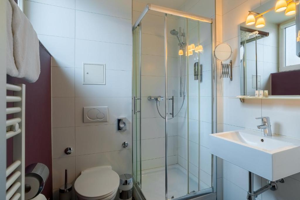 Koupelna v ubytování Arthotel ANA Style Augsburg