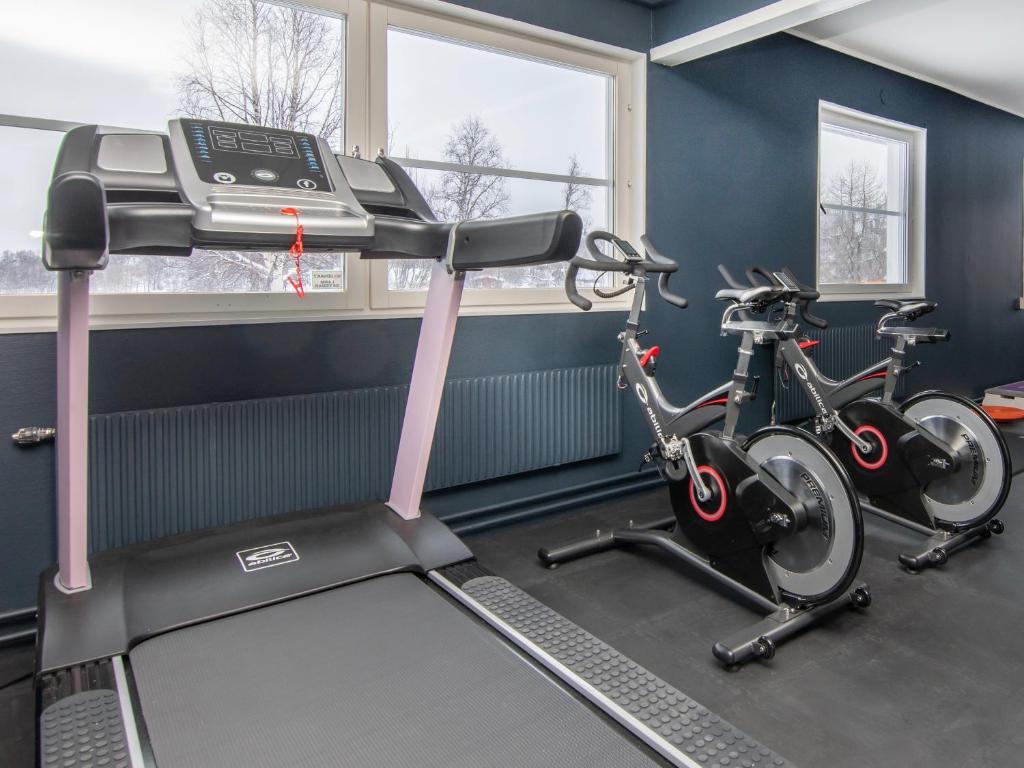 Fitness centrum a/nebo fitness zařízení v ubytování Tärnaby Sporthotell