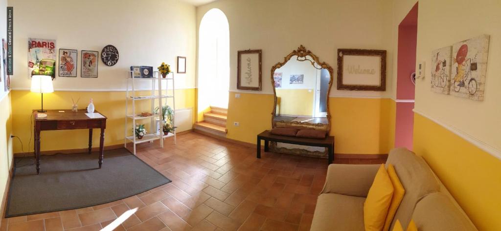 Posezení v ubytování B&B Dimora Paolina