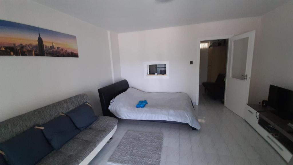 Posteľ alebo postele v izbe v ubytovaní Onix -Orfű Aqua Apartman