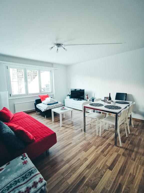 Posezení v ubytování 4P Apartment