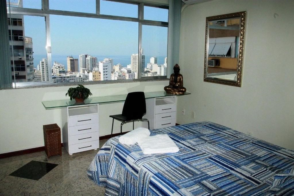  VISTA TOP para a Praia de Ipanema e Lagoa - Apartamento com WIFI e AR