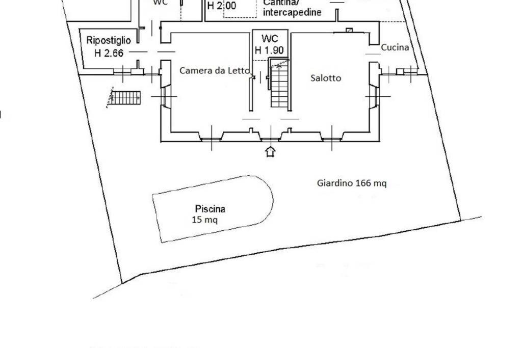 Půdorys ubytování Villino Genia Moltrasio Lake Como Pool & Lake View