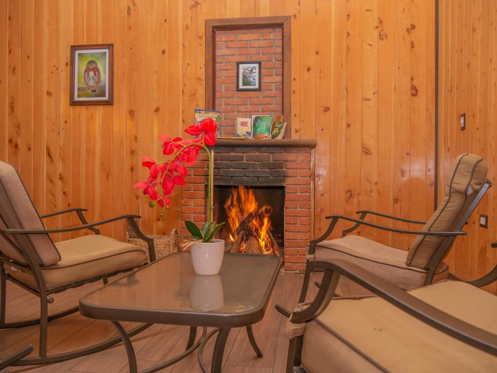 Posezení v ubytování Hotel de Montaña Suria