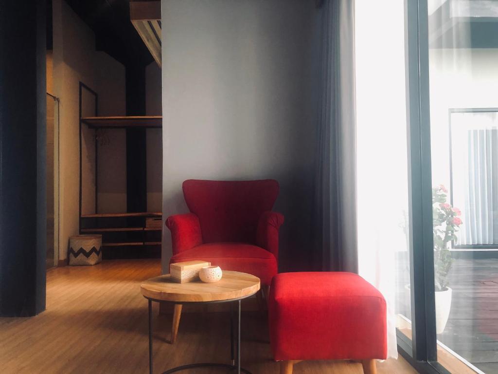 Posezení v ubytování Rumah Kahyangan