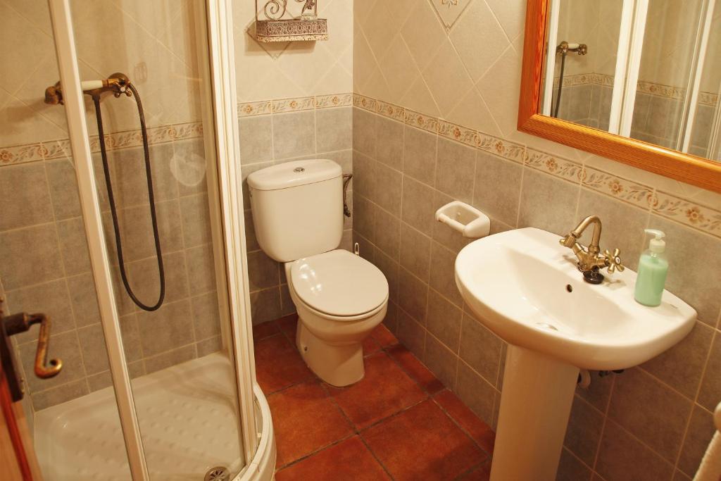 Koupelna v ubytování Casa Rural Rosa