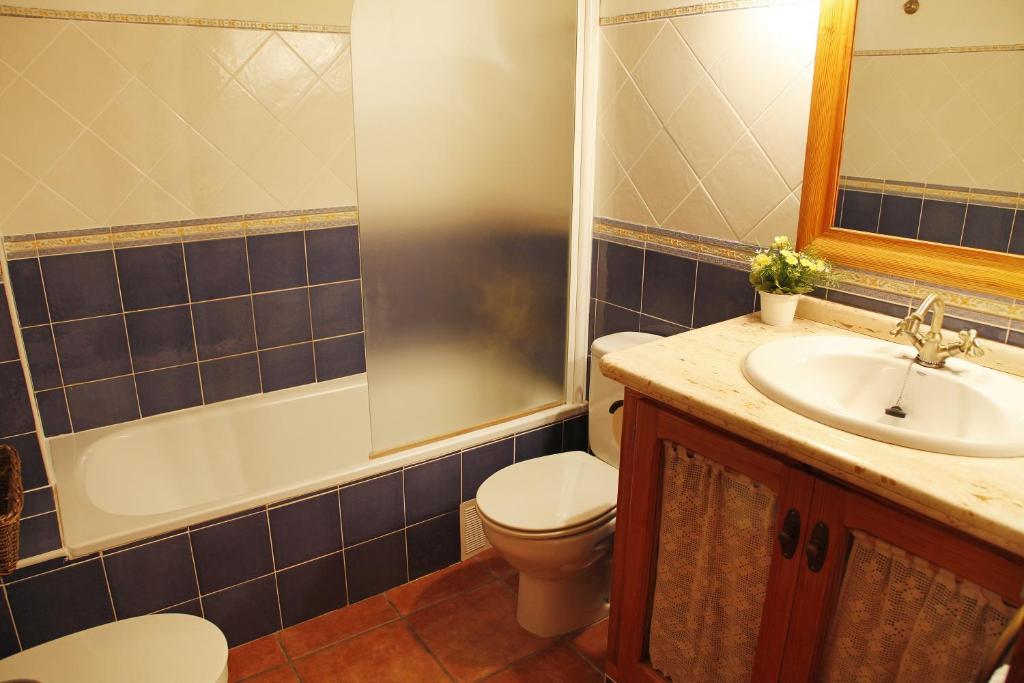 Koupelna v ubytování Casa Rural Rosa
