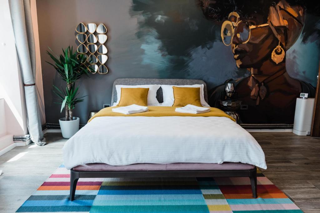Postel nebo postele na pokoji v ubytování Square 19-Boutique rooms