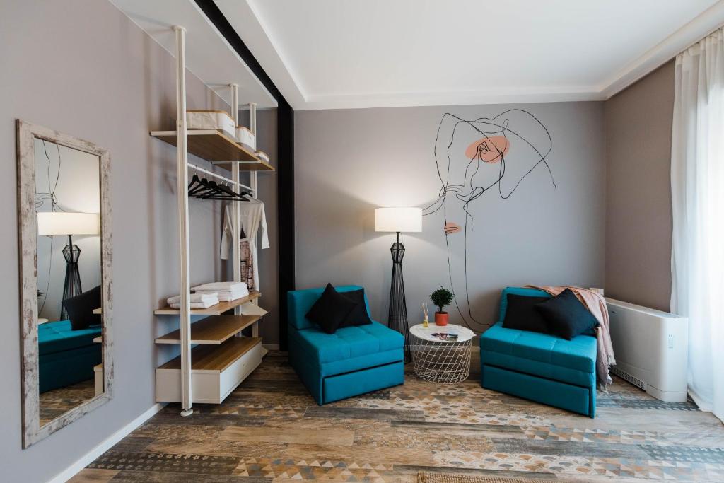 Posezení v ubytování Square 19-Boutique rooms