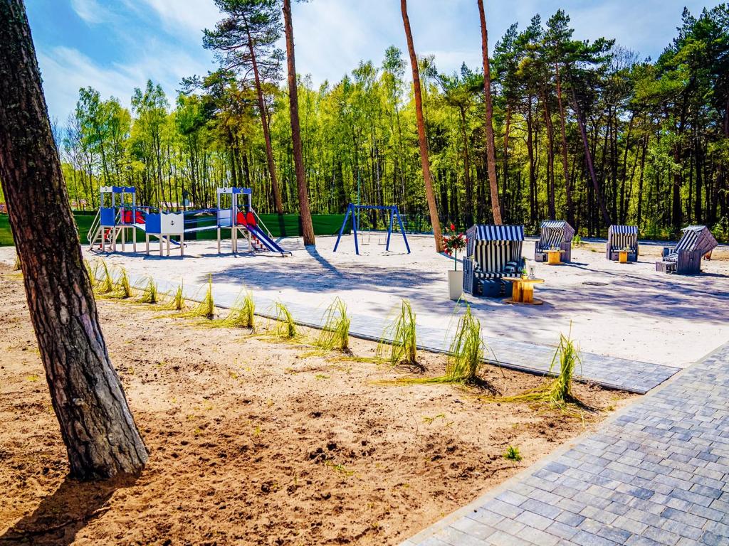 Zahrada ubytování Plaża Resort Łeba