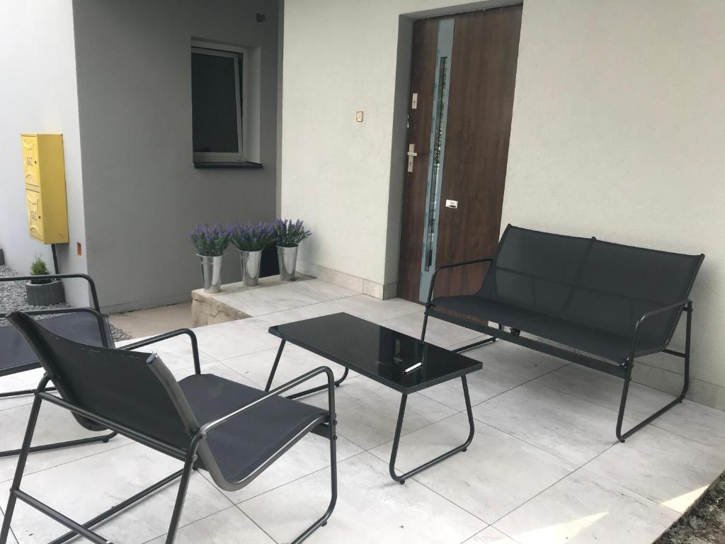 Posezení v ubytování Loft Wisla Houses