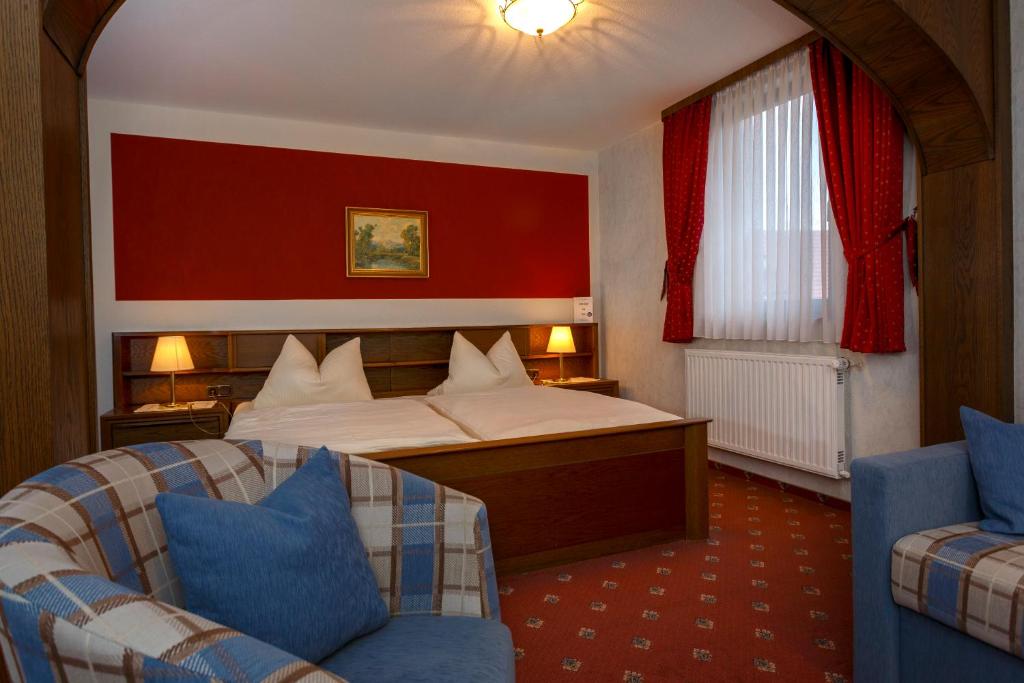 Postel nebo postele na pokoji v ubytování Hotel Gondel