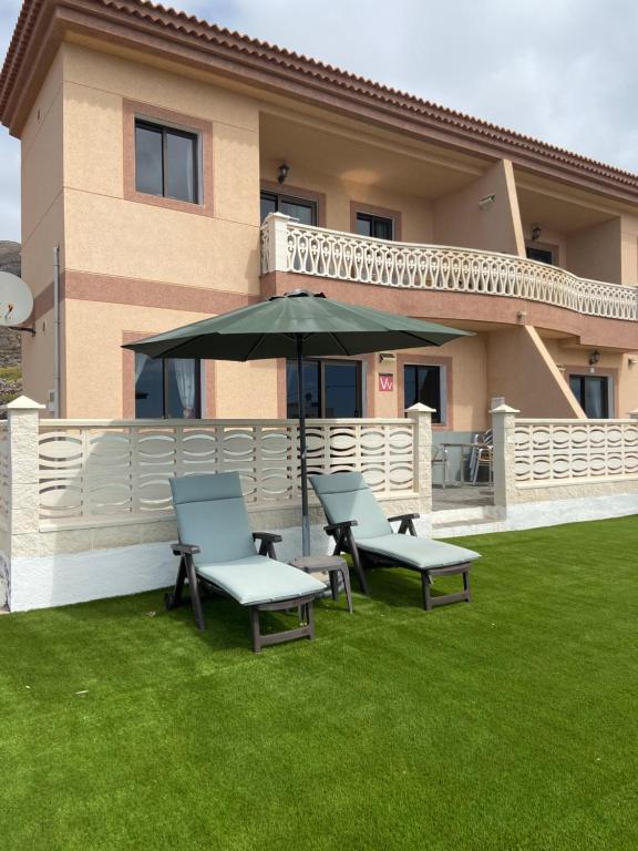 Zahrada ubytování Vistamar La Caleta